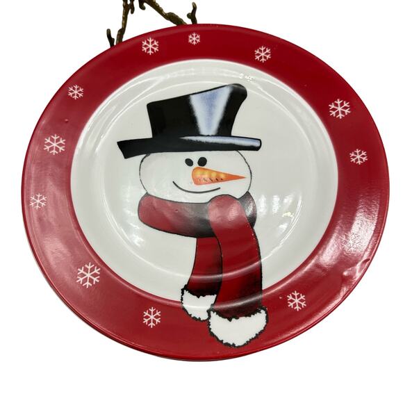 Vintage Snowman Dinner Plates, Today's Living, Set of 4 - Picture 2 of 10